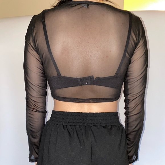 Mesh Crop Top - Picture 2 of 3